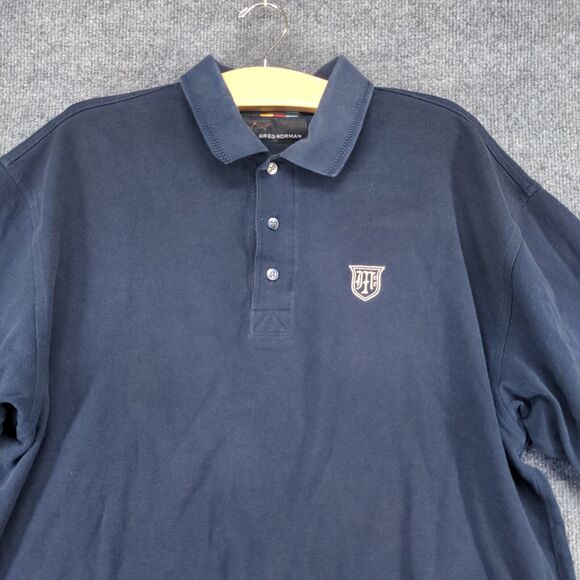 Greg Norman Men's Polo Shirt Blue XL Short Sleeve Regular Fit Cotton Casual - Picture 3 of 14